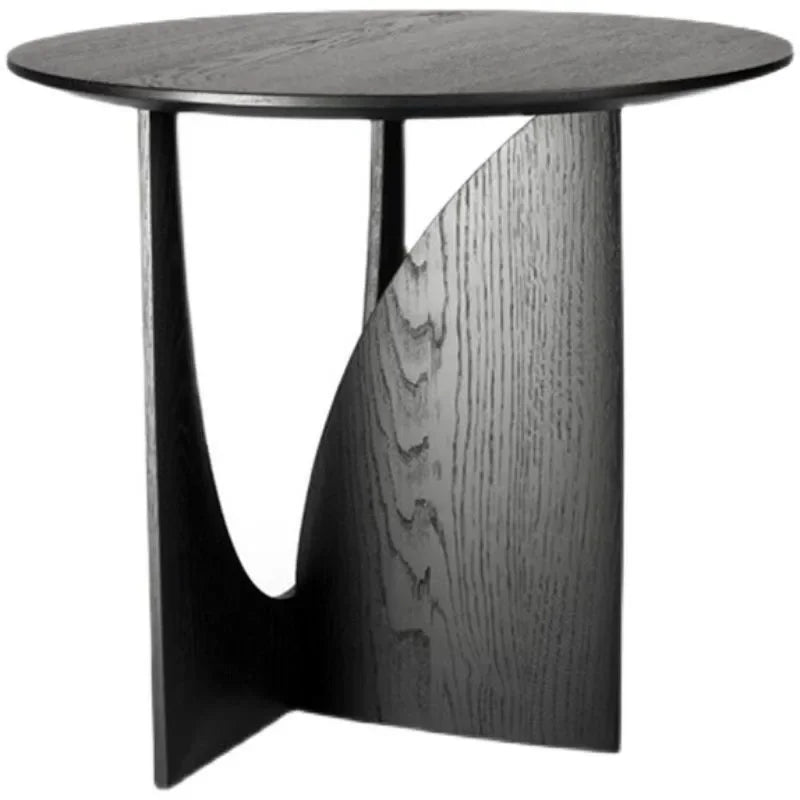 Bijzettafel Massief Hout Rond Scandinavisch 50cm Woonkamer Slaapkamer Nachttafel | Restfield