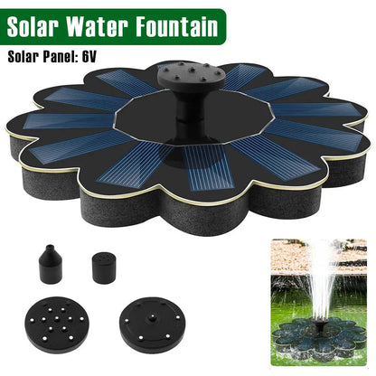 Solar Wasserfontäne mit 5 Düsenaufsätzen -    Zorenza