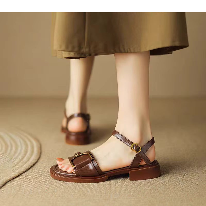 Samantha – Elegant Buckle Strap Sandal