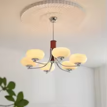 Lunaro | Bauhaus Pendelleuchte mit 3/5 Opalglas-Köpfen