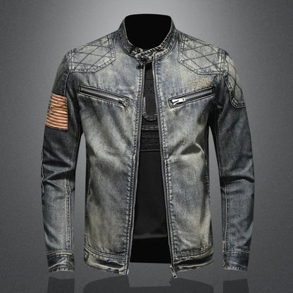Kurtka jeansowa w stylu retro