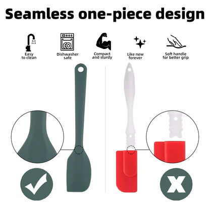 Lirosetta Flex | Siliconen spatelset hittebestendig & anti-aanbak – 6/9-delige bakaccessoires
