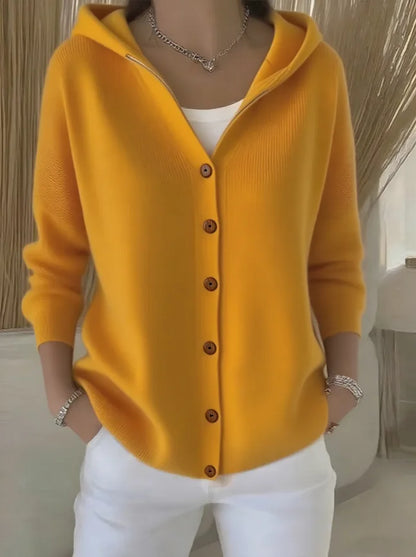 Áine Light Knit Hooded Cardigan