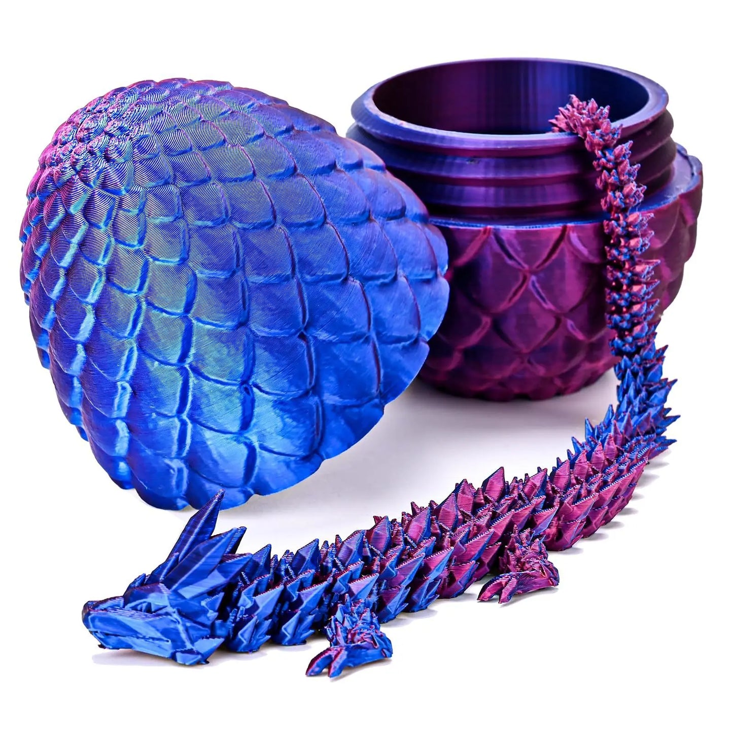 DracoFlex Drachenei-Figurenset – Bewegliches Modellspielzeug aus Ei-Box