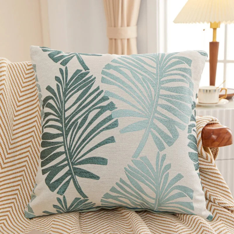Palmira - Palmboom Linnen Kussenhoes 45x45cm
