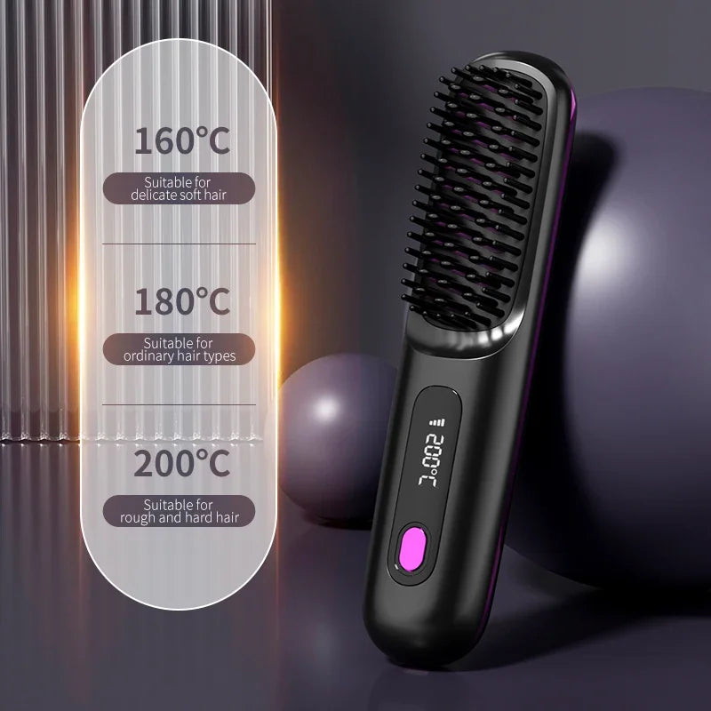 Glissara | Draadloze Haarstylers | USB-oplaadfunctie & LCD-display | Keramiek & Ionen-technologie
