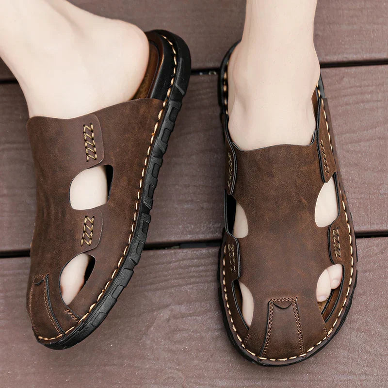 Læder Sandaler