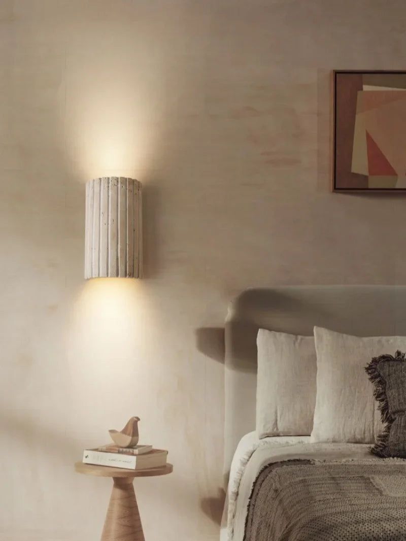 TerraLume Wabi-Sabi Travertin LED Wandlamp