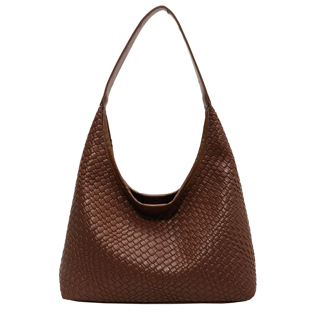 Livia Woven Tote | Vegane Umhängetasche mit Pouch