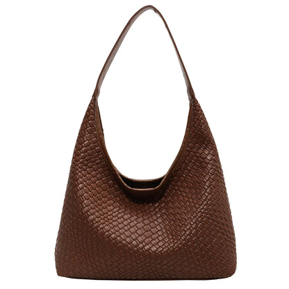 Livia Woven Tote | Vegane Umhängetasche mit Pouch