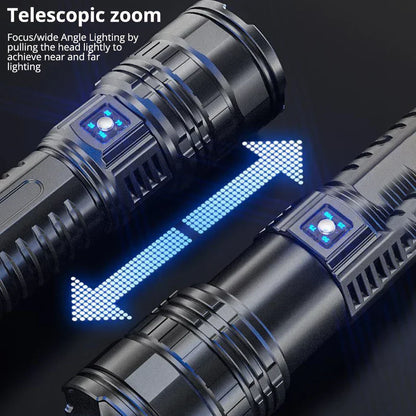 Oplaadbare 10000 Lumen LED Zaklamp – Striker