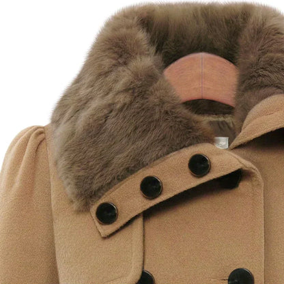 Tailored Double-Breasted Wool Coat | Flattering Slim Cut