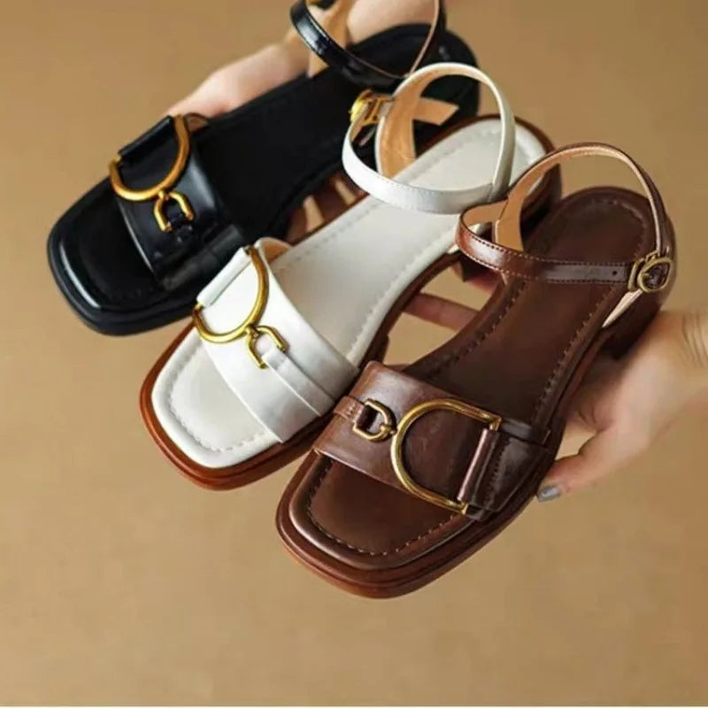 Samantha – Elegant Buckle Strap Sandal