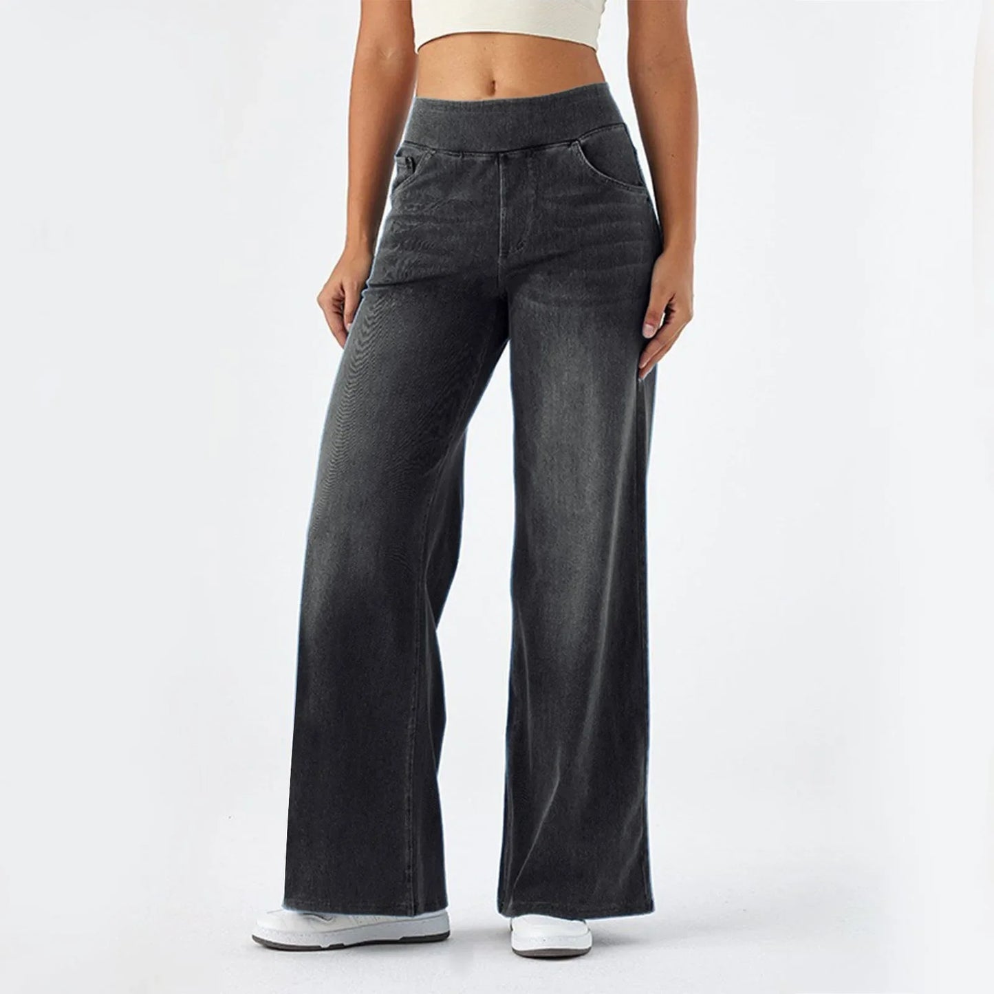 CozyFlow Lyocell Wide Leg Jeans™