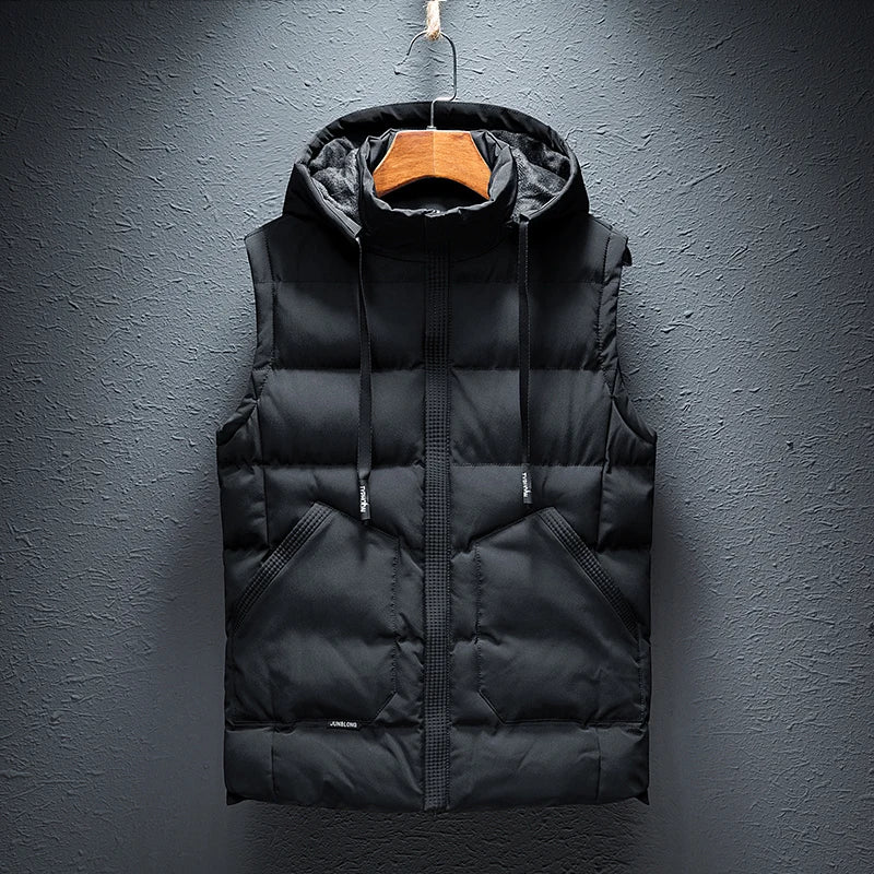 Bodywarmer Vest Heren Capuchon Gewatteerde