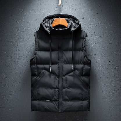 Bodywarmer Vest Heren Capuchon Gewatteerde
