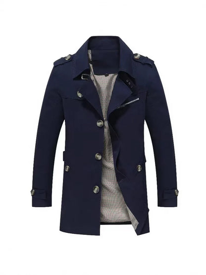 Kacper | Męski Płaszcz Trench Casual