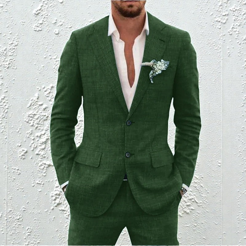 Ensemble blazer et pantalon deux pièces pour homme