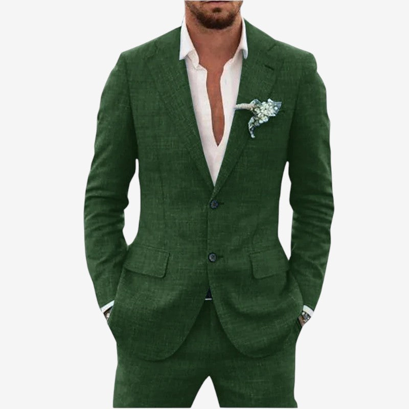 Ensemble blazer et pantalon deux pièces pour homme