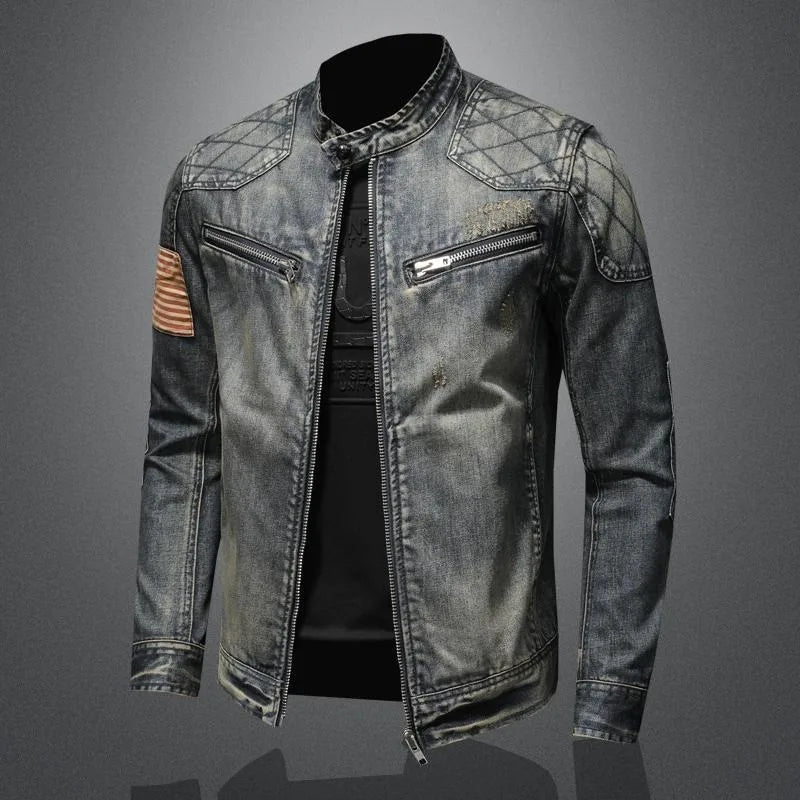 Kurtka jeansowa w stylu retro