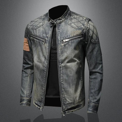 Kurtka jeansowa w stylu retro