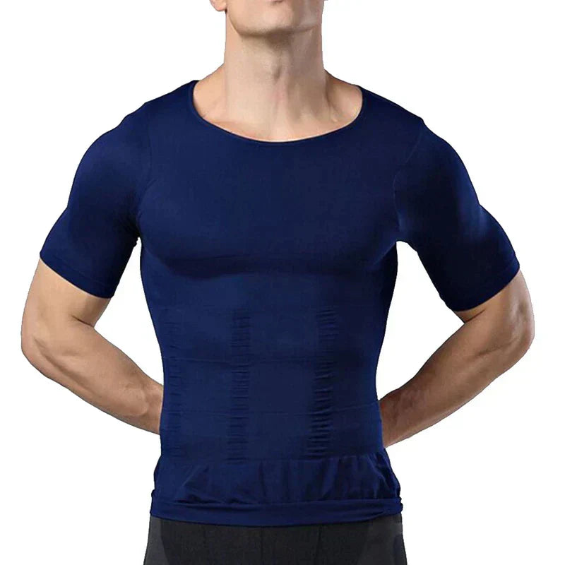 Men’s Shaping Fitness T-Shirt – Compression Breathable Stretch Comfortable Muscle Support Activewear Fit
