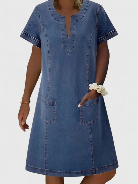 Clarice | Elegant Denim Dress
