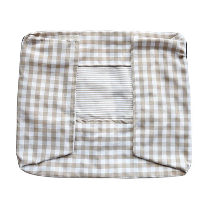 CloudBed Cotton Pet Sofa Bed – Breathable Striped Dog Bed for Small to Medium Pets