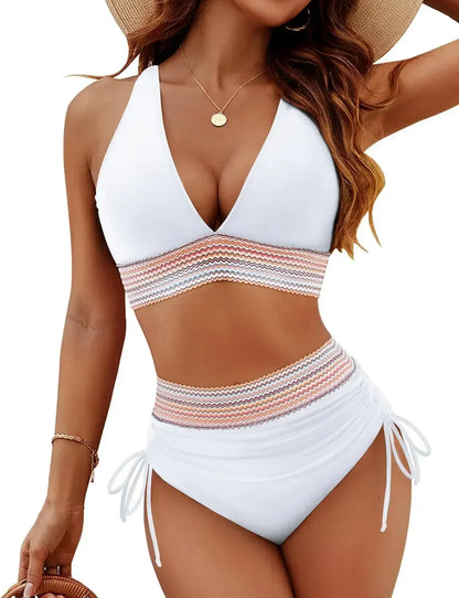Greta™ – High-Waisted Tummy Control Bikini Set