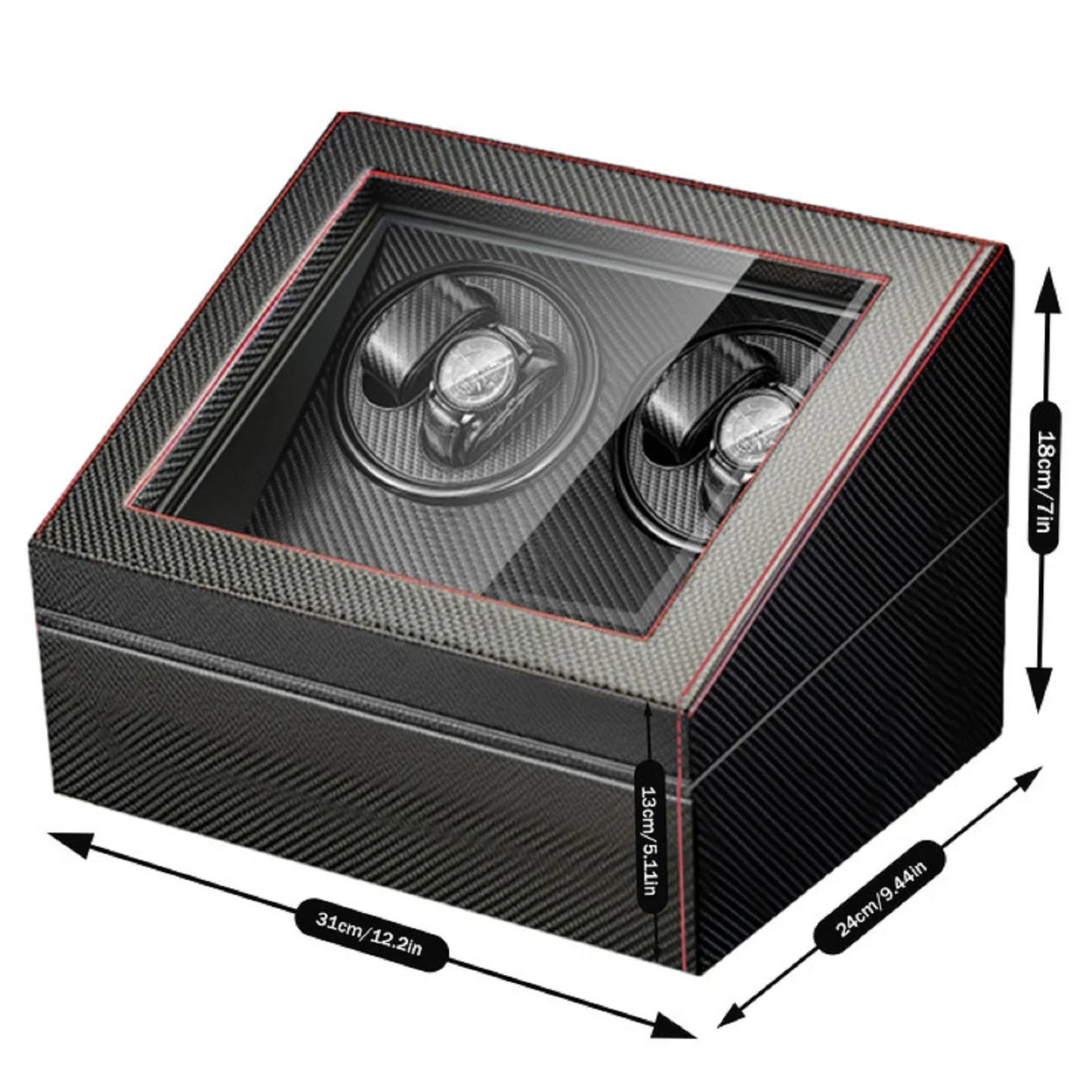 FörvarBillon® Quad - The Only Watch Winder with Ultra Silent (<5dB) Bi-Directional Japanese Motors | Designed by JesseVance Milan