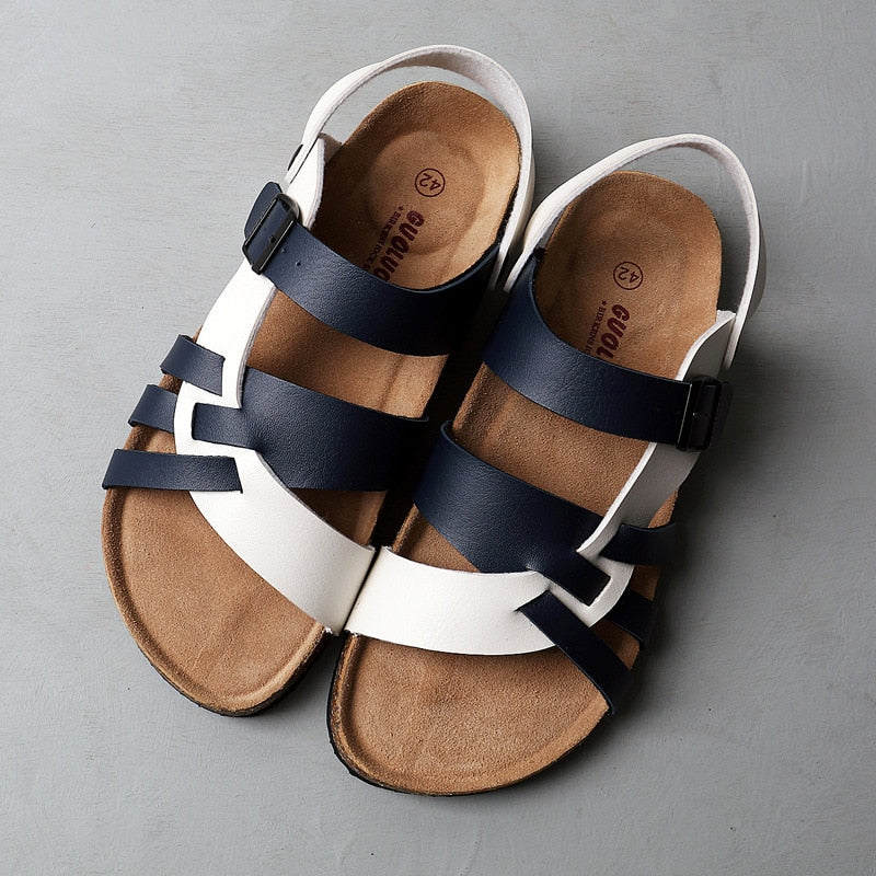 Sandales Femme Kim – Sandales en Cuir avec Semelle Confortable & Design Intemporel pour Tous les Jours