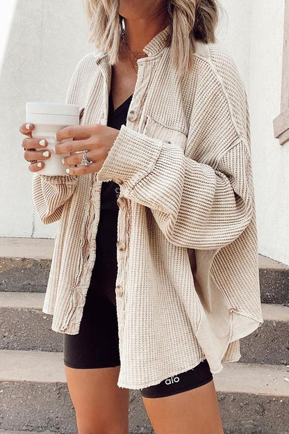 Amara | Sommerjacke Aus Lässiger Strickware | Summer Knit Jacket for Women’s Lightweight Outerwear