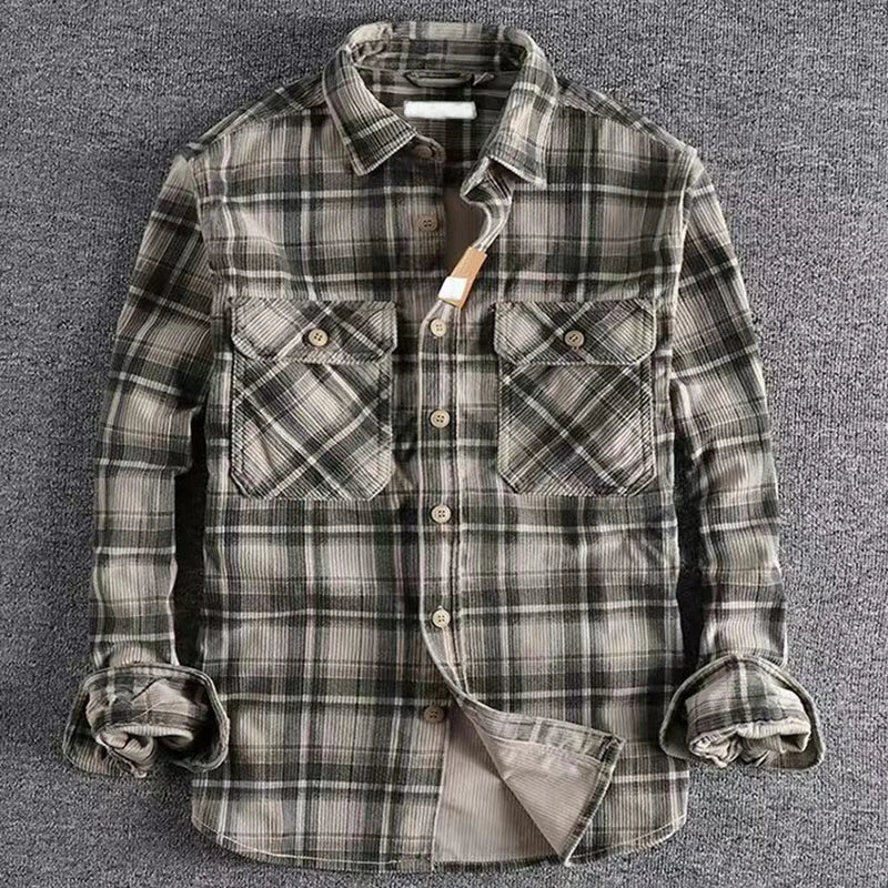 Vick | Men casual checkered Flannel koszula