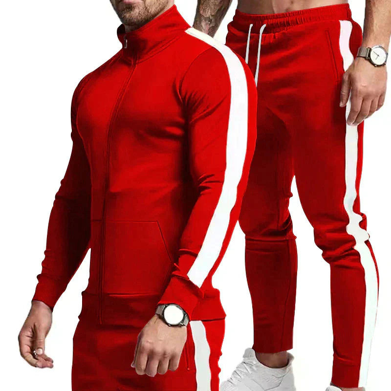 Men’s 2-Piece Tracksuit Set – Zip Hoodie & Joggers | Stylish, Comfortable & Versatile