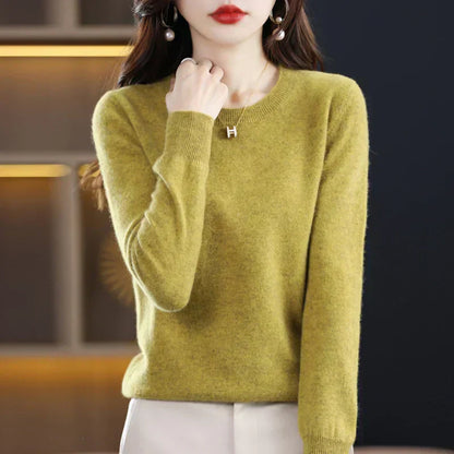 Lysandra – Women’s 100% Cashmere Crew Neck Sweater