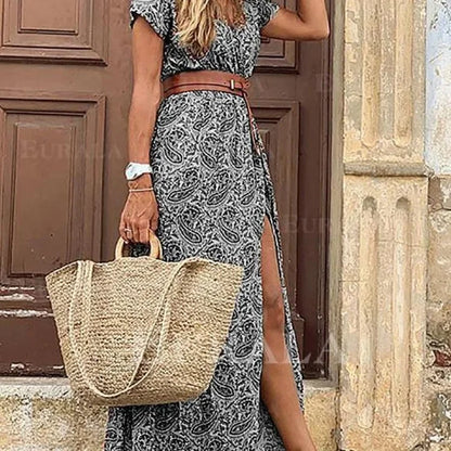 Elegant Bohemian Maxi-Kjole