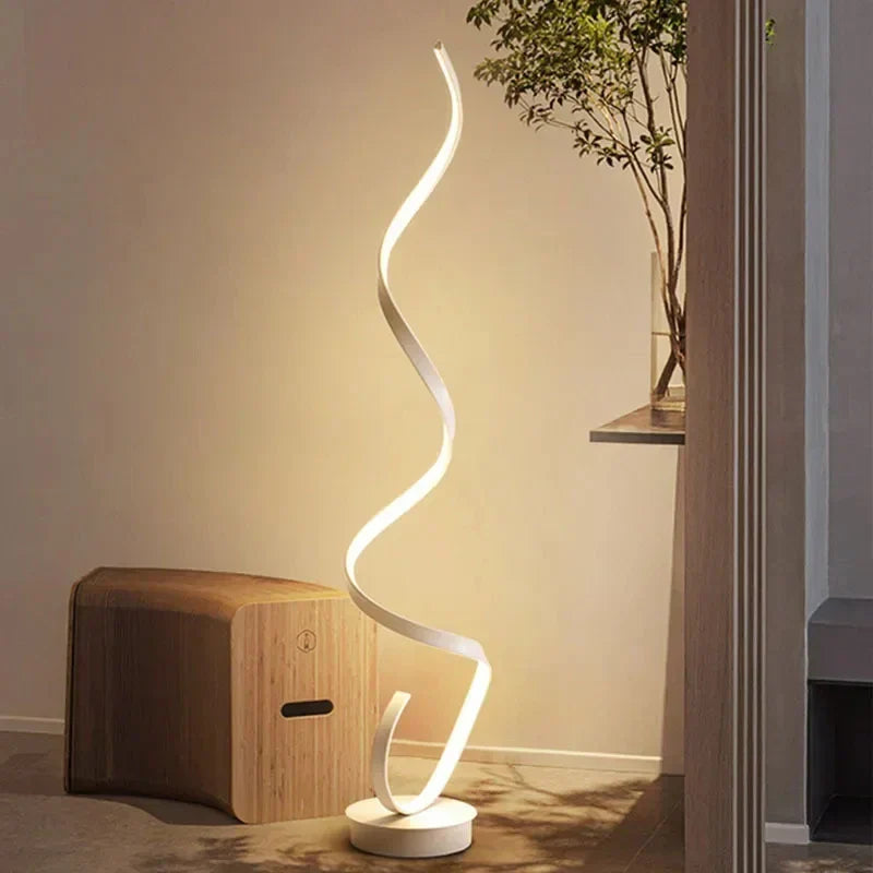 Istanbul – LED-Spiral-Stehleuchte dimmbar 130 cm – modern & elegant
