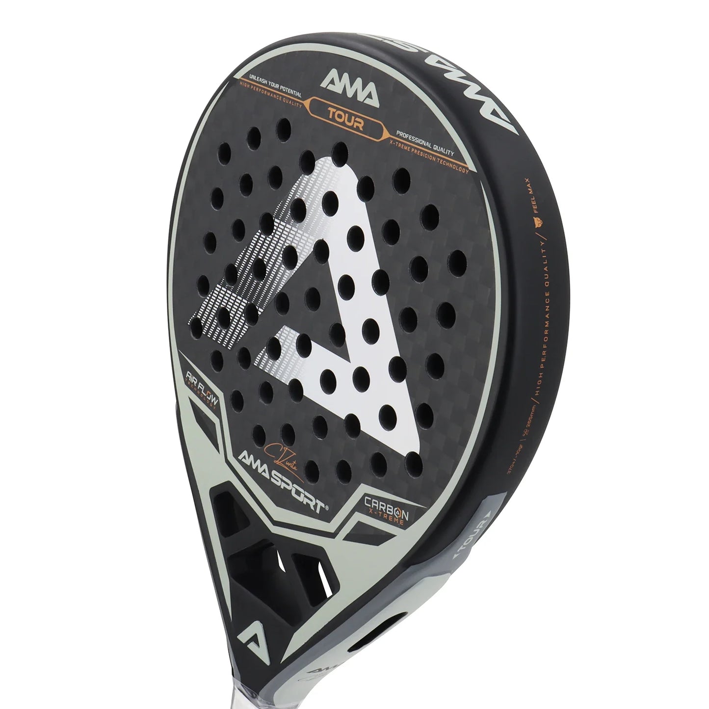 Raquette De Padel Carbone 12K Équilibre Moyen