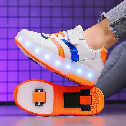 Rollix | Buty do jazdy na rolkach z 2 kołami – Trwałe sneakersy do jazdy na świeżym powietrzu