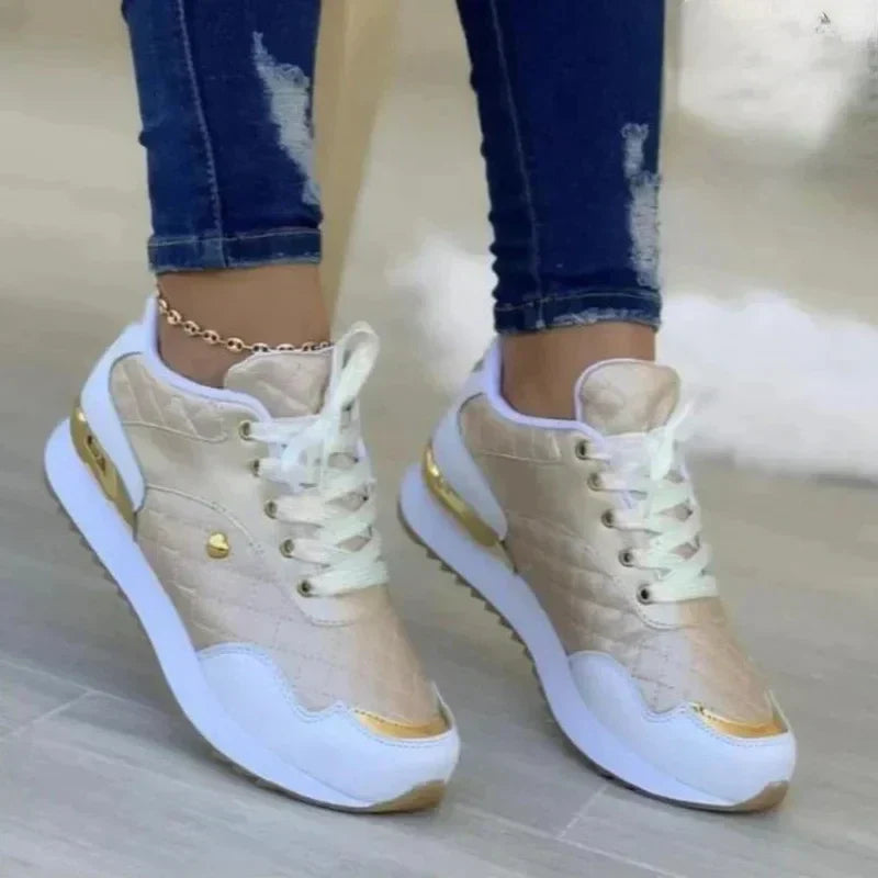 Kvinno Sneakers med Platå