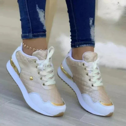 Kvinno Sneakers med Platå