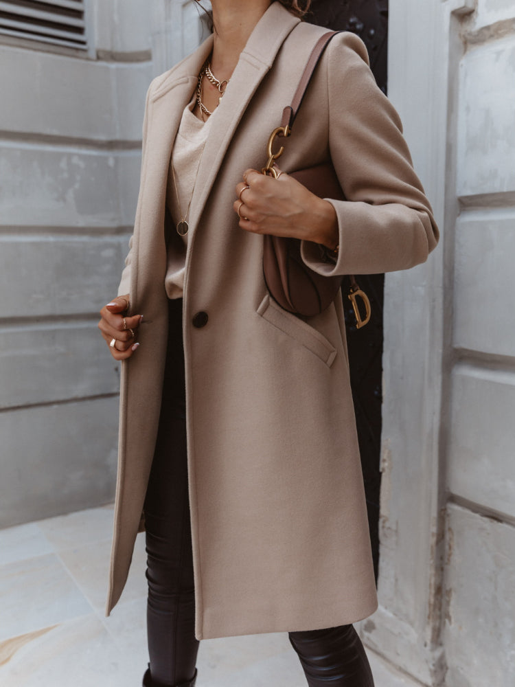 Alexis | Women Trendy Double-Breasted Long coat