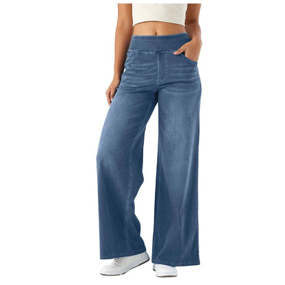 CozyFlow Lyocell Wide Leg Jeans™