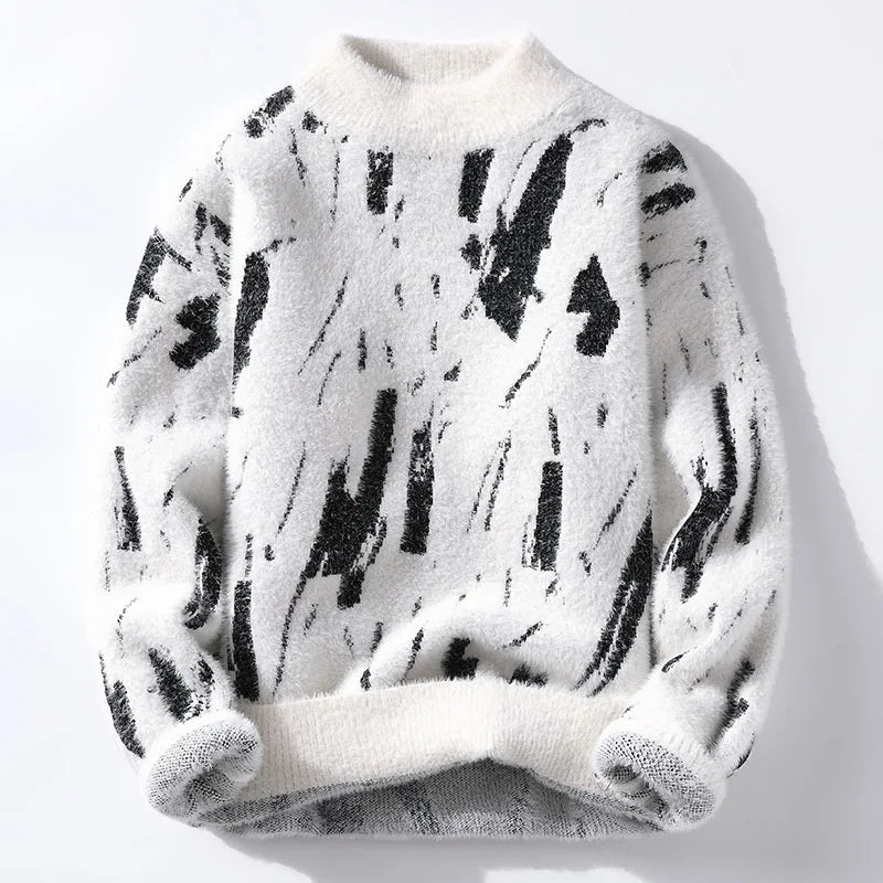 Zarevia - Soft-Touch Half Roll-Neck Sweater