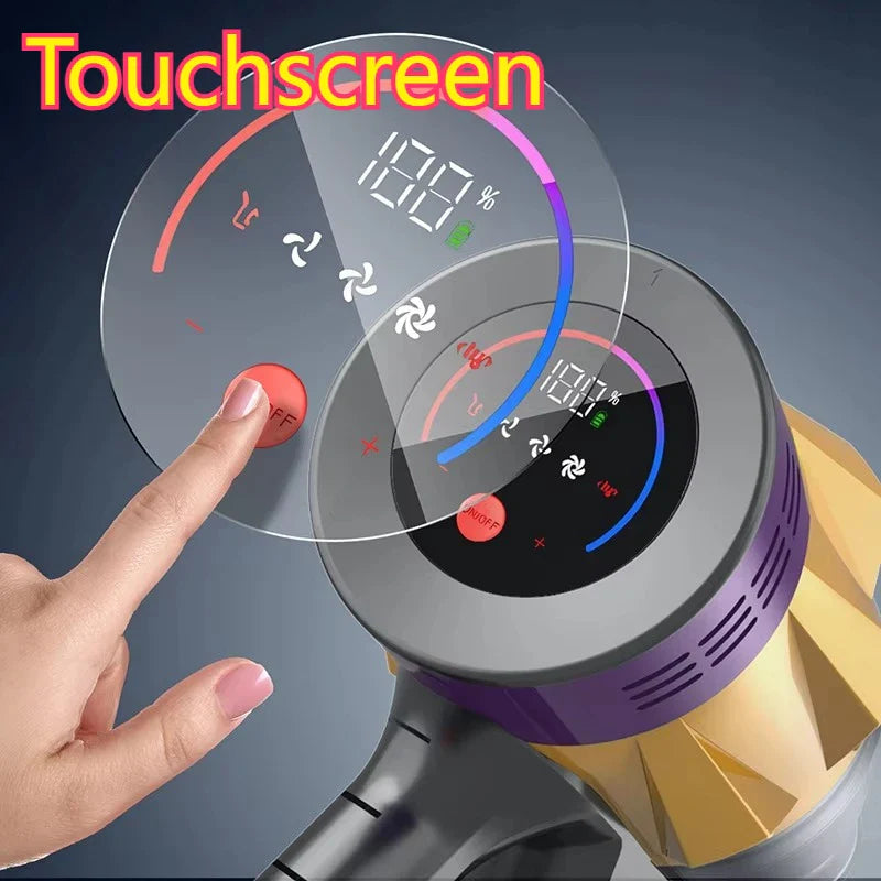 Tyros V18 - Draadloze Handstofzuiger 550W met 55kPa Zuigkracht en Touchscreen