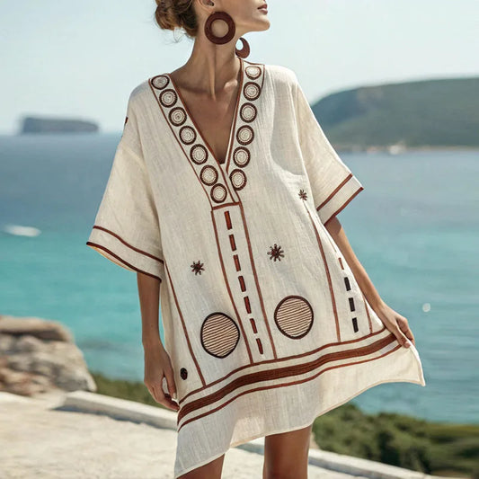 Gwen - Elegante y Confortable Vestido de Playa para Días Calientes