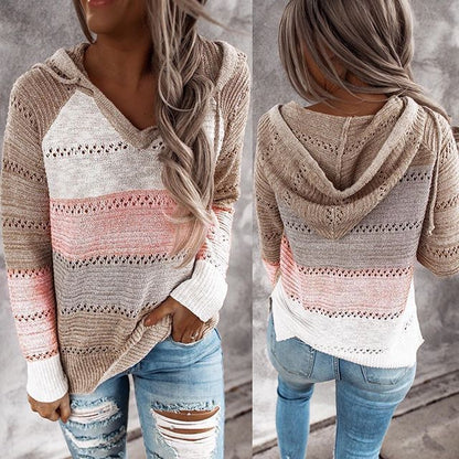 Stylish Knitted Ladies' Sweater - Aurora-Black-S-Nora Luxe