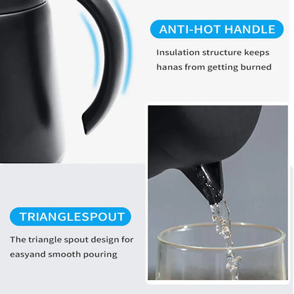 ThermoBrew Isolierkanne | Roestvrij staal 304 | Dubbelwandig & Vakuumisolerend | 6u Warm / 12u Koud | 0,5 L