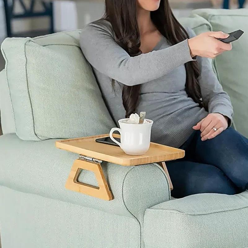 Armlænsbord til sofa i bambus
