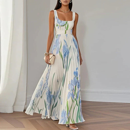 Fleuré™ | Sukienka maxi w kwiaty o kroju litery A
